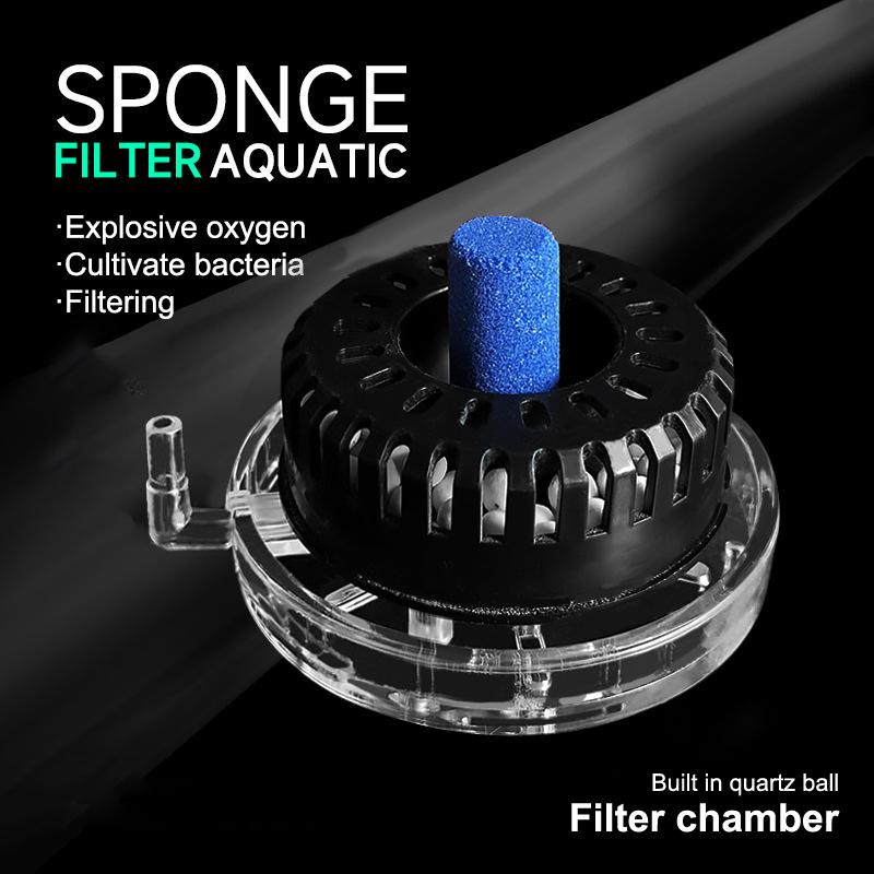Фильтр для аквариума Аквариум Пруд с креветками Воздушный насос Биохимический губчатый фильтр Аквариум Био-губки с биошарами Повышение кислорода