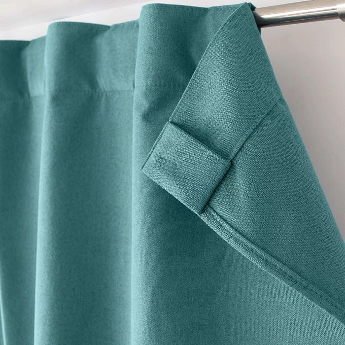 1 Rideau Occultant total 140 x 240 cm Eclipse Vert bleue