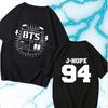 2026 Лето Kpop Bts Унисекс Футболка Унисекс 100% Хлопок Короткий Рукав Уличный Стиль Повседневный Y2k Удобная Футболка с Круглым Вырезом