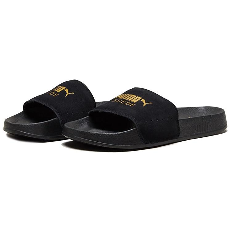 Puma Шлепанцы Leadcat Suede 'Black Team Gold' Мужские 365758-01