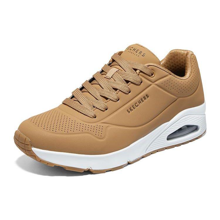 Skechers Uno Песчаная Дюна Бабочка Удобные Прочные Низкие Кеды для Скейтбординга Мужские кроссовки Коричневый 52458-TAN