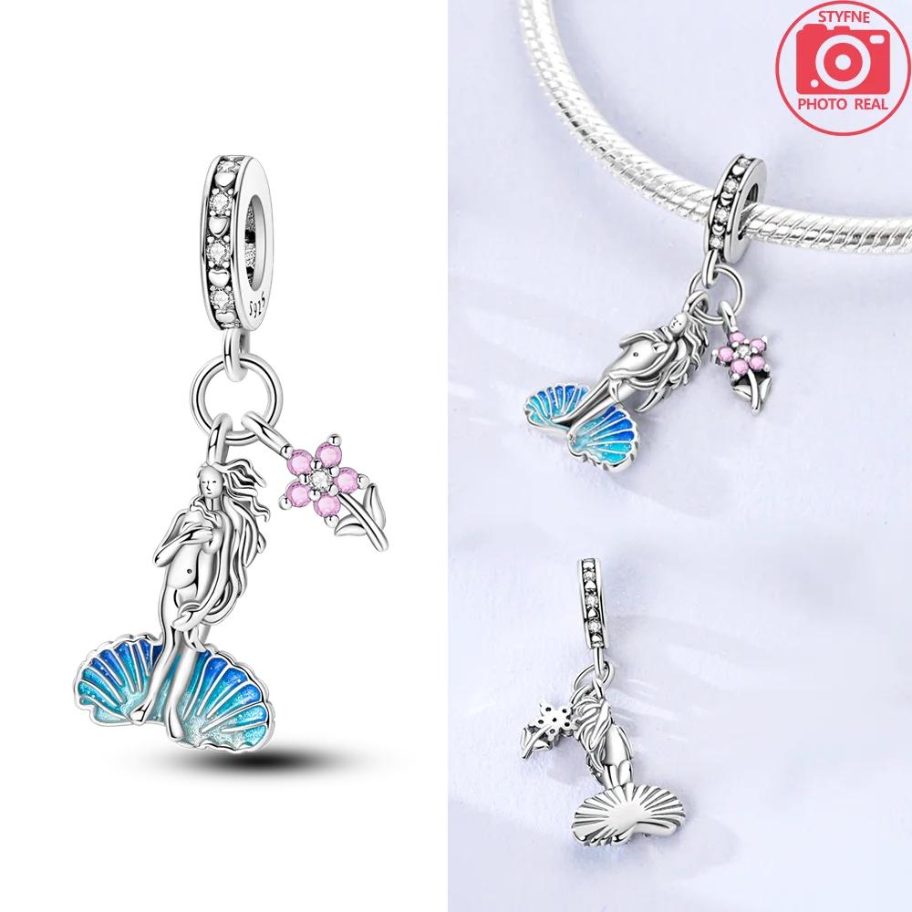 Оригинальные шармы Dragon Firefly Butterfly Puppy Heart Plane Travel Медные бусины Подходят для браслета Циркон Для женщин Подарок
