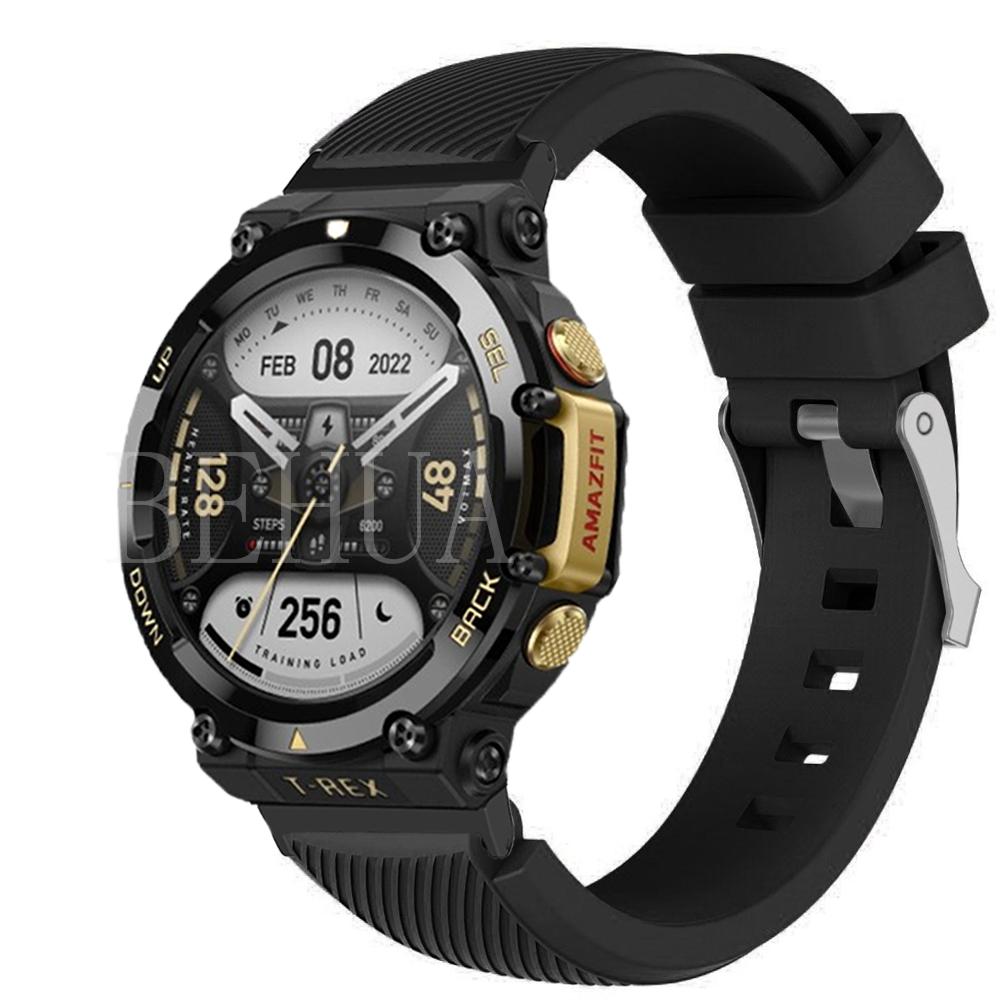 Мягкий силиконовый ремешок для часов для умных часов Huami Amazfit T-Rex 2, аксессуары, браслет для Amazfit T-REX2, ремешок, спортивный браслет