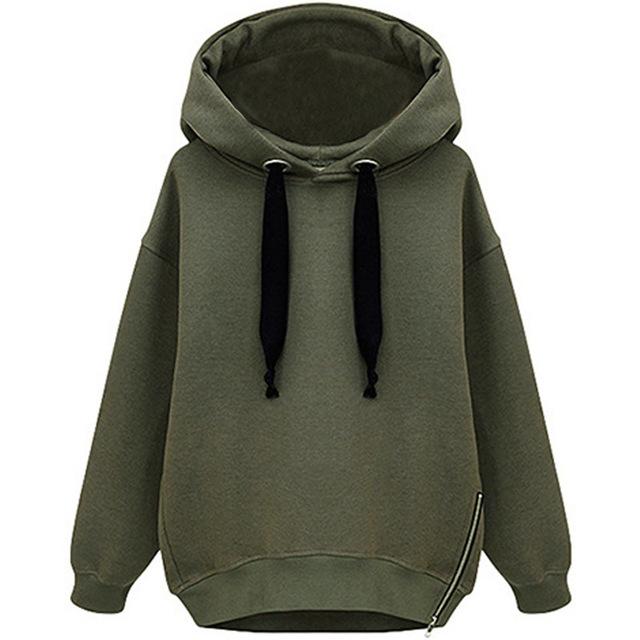 Свободное верхнее пальто, пуловер с капюшоном и длинными рукавами, большой плюшевый утепленный свитер, средний длинный свитер, забавный женский топ с капюшоном в европейском стиле