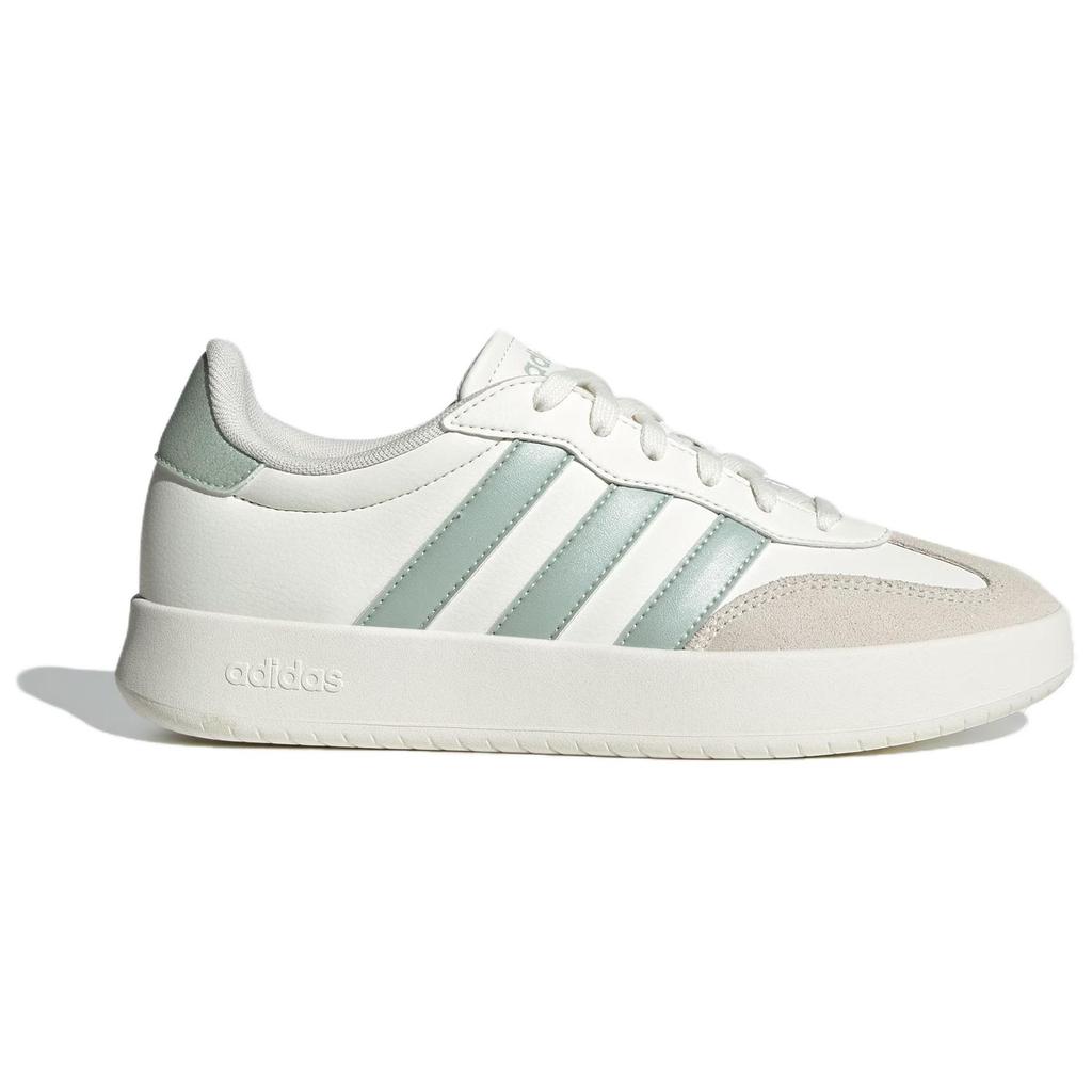 adidas Барреда Молочно-белый Лен Зеленый Металлик. Женские кроссовки JI4905