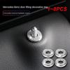 1~8 шт. Внутренняя отделка для дверного подъемника, блестящая для Mercedes-Benz, внутренняя крышка дверного замка, декоративная крышка дверного болта