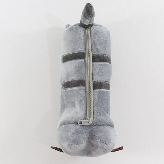 3D плюшевый пенал в виде кота на молнии с мягкой плюшевой канцелярией в виде животного с рисунком