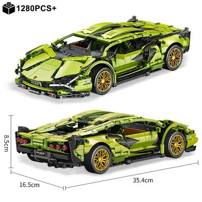 2024 Технические Конструкторы Bugattied Модель Гиперкара Lamborghini Гоночный Автомобиль Собери Транспорт Кирпичики Игрушки Для Мальчиков Детские Подарки