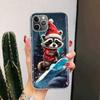 Raccoon Cute Animal For iPhone 17 Air 16 15 14 Plus 13 Mini 12 11 Pro Max Phone Case 16E 7 Print 8 SE Fundas Cover Soft Coque 16