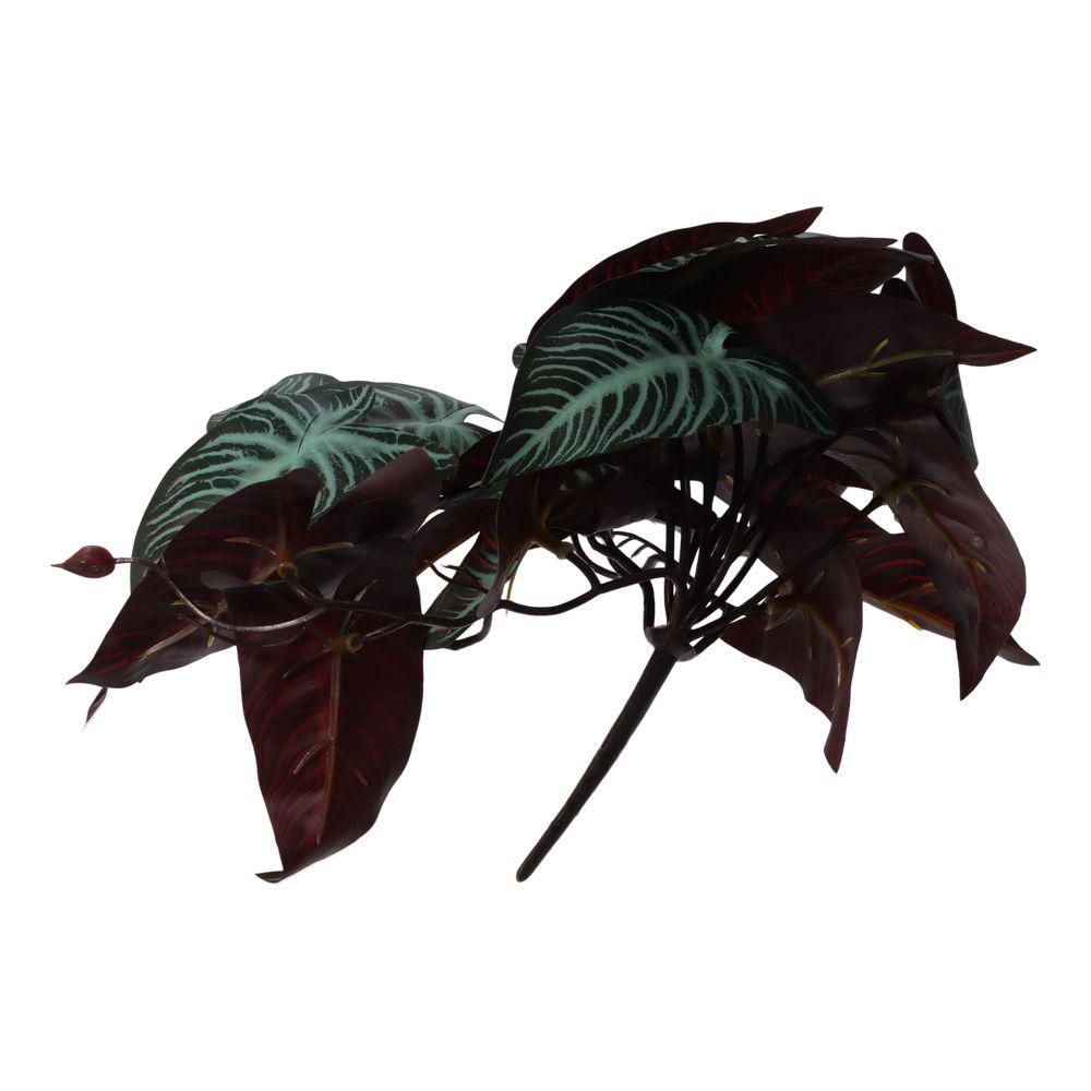 Green Artificial Water Plants 25CM Tall Reptile Climbing Plant Leaves Habitat Decor  Fish Tank