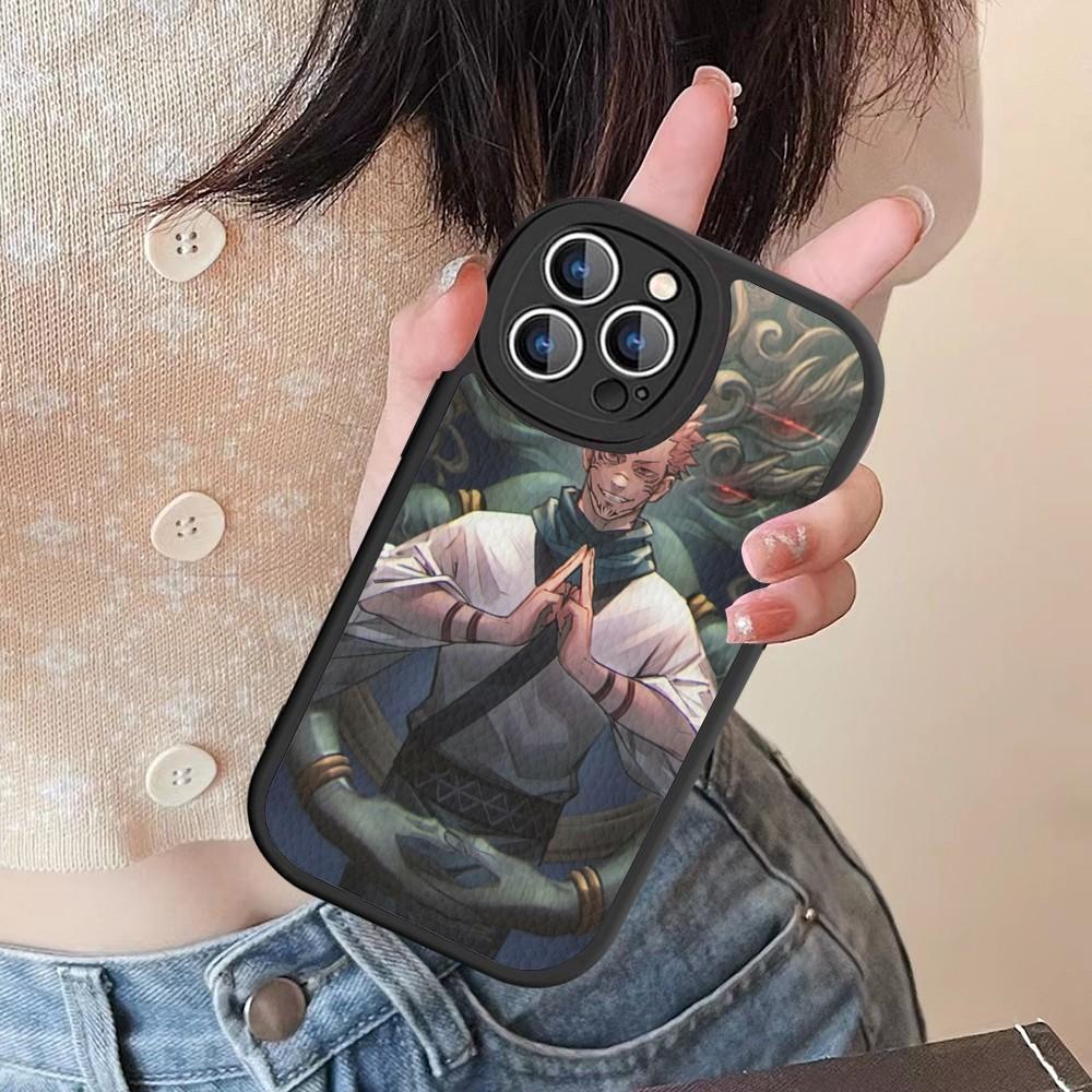 Чехол для телефона Jujutsu Kaisen Рёмен Сукуна Жесткая Кожа Для IPhone 16 15 14 13 12 Mini 11 14 Pro Max Xs X Xr 7 8 Plus Fundas