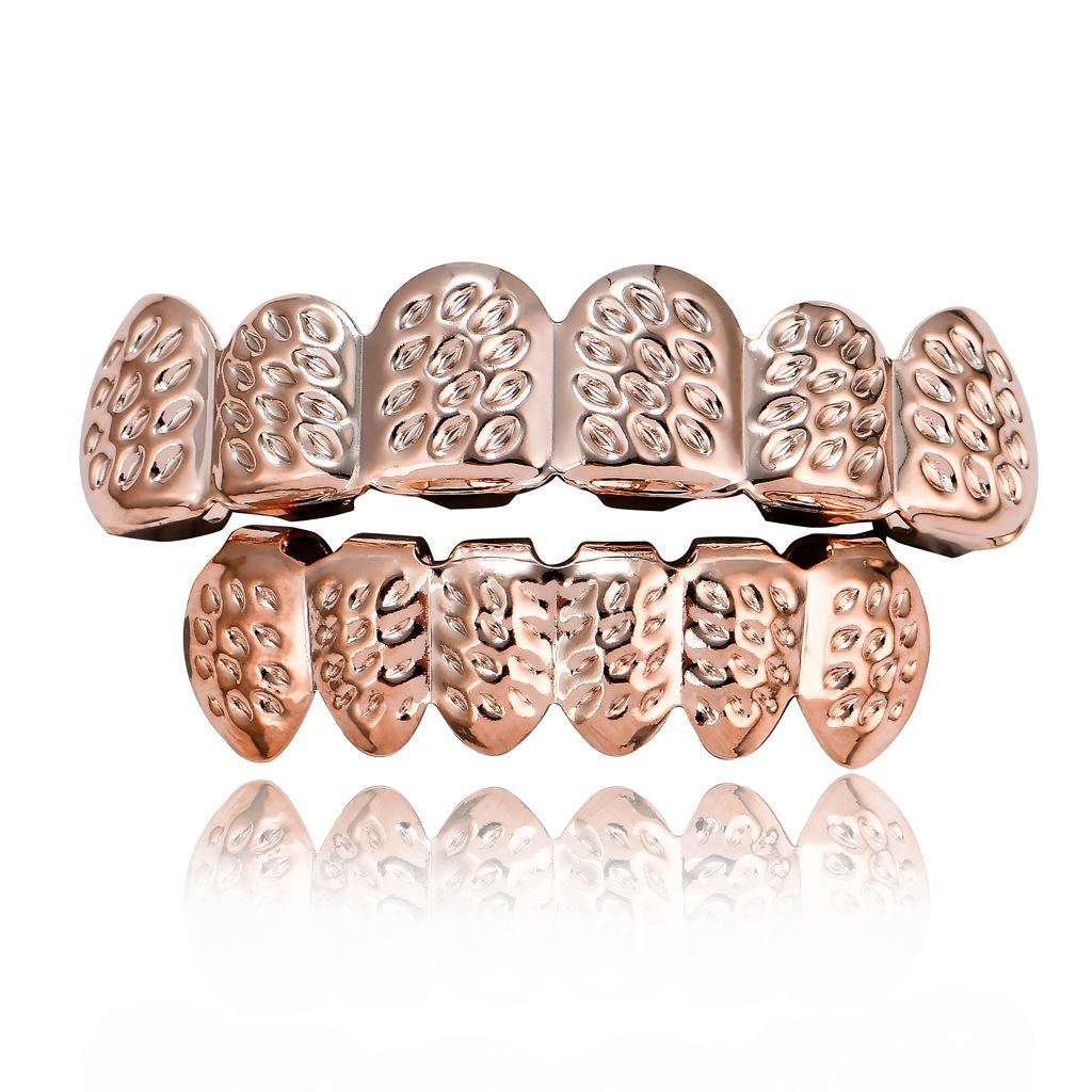 Manufacturer Direct Sales Popular Trendy Decorations with Gold-plated Hip-hop Grillz Halloween Teeth Braces Party Gift