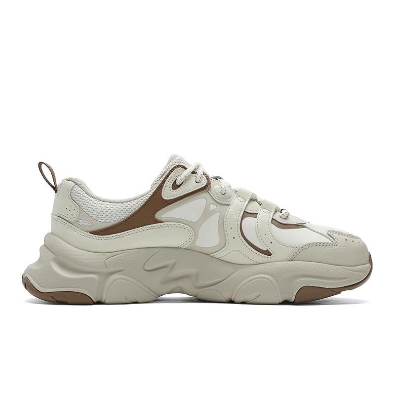 Fila MARS 3 Нескользящие Низкие Беговые Кроссовки Мужские Бежево-Коричневые F12M442102FWF