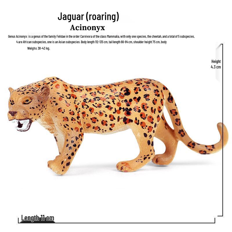 Набор фигурок диких животных: Ягуар, Гепард, Африканский Леопард для Детей