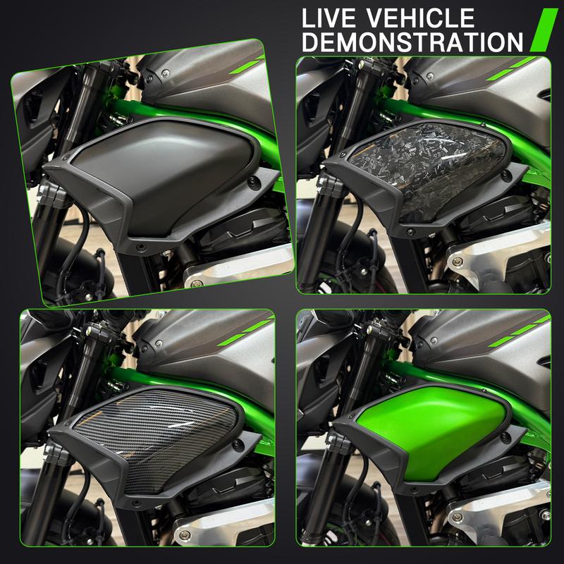 Для мотоцикла Kawasaki Z900 Z900SE Боковая крышка радиатора Спойлер Обтекатель Аэродинамика Боковое крыло-обтекатель Боковая крышка Z900 2025 2026