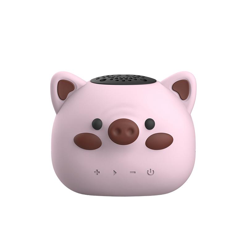 Mini Pocket Bluetooth Speaker Cute Cartoon Pig Wireless Soundbar Loudspeaker IP65 Waterproof TWS Stereo Music Box TF Card Player