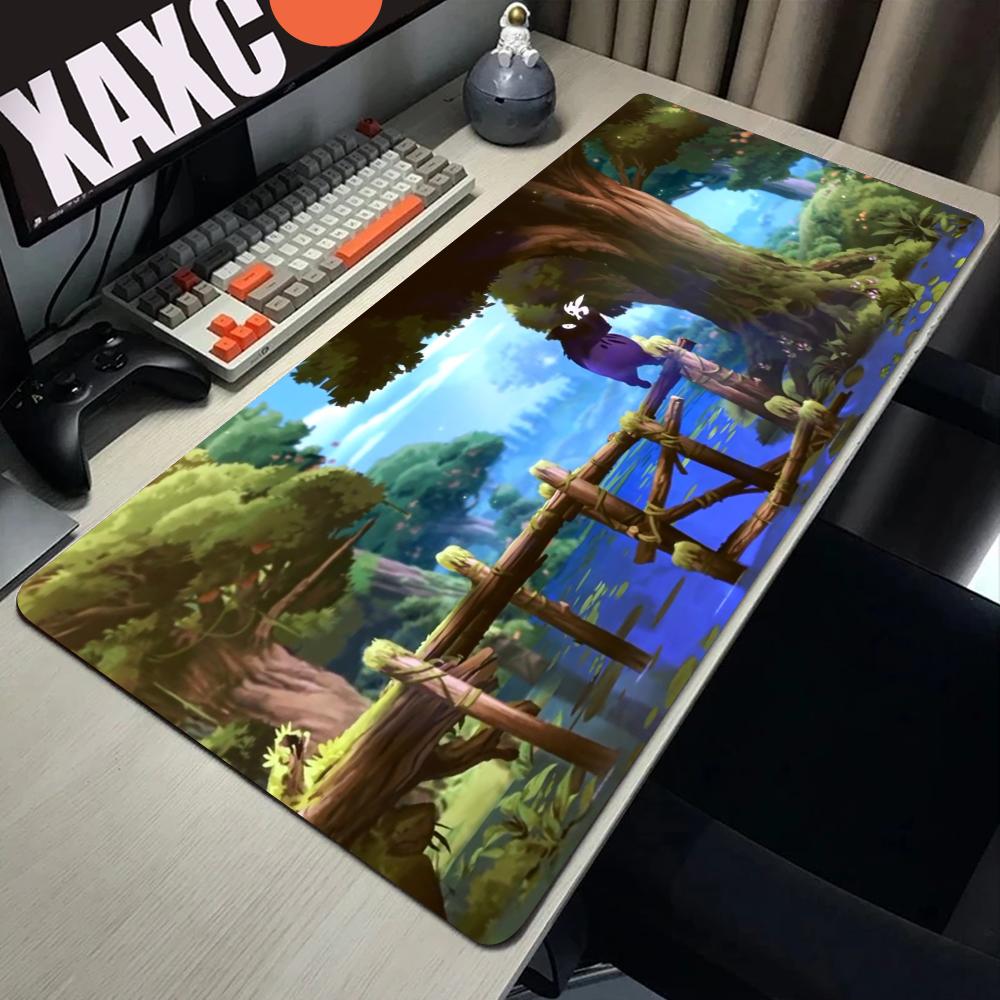 Ori And The Blind Forest Large Gaming Desk Mat Mouse Pad HD Print Computer Locking Edge XXL Anime Mouse Mats Kawaii Mousepad