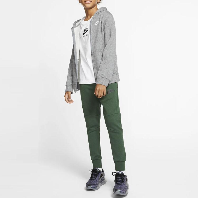 Nike Спортивная повседневная куртка с капюшоном детская верхняя одежда серая BV3699-091