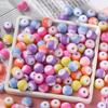 10 шт. 12 мм Акриловые Двухцветные Бусины Круглые Распорки для Ручной Работы DIY Серьги Браслеты Брелоки Принадлежности для Изготовления Украшений