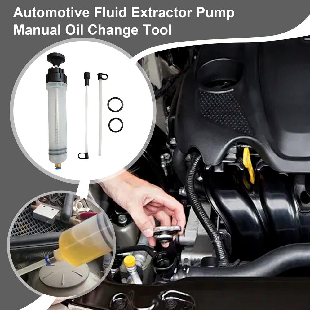 Car Oil Extractor Pump 500cc Steering Oil Suction Fluid Extractor Automobile Manual Extraction Fill Suction Syringe For Minivans