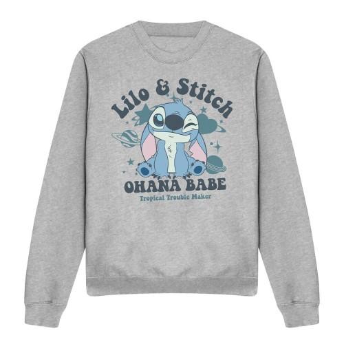 Lilo & Stitch Unisex Adult Ohana Babe Crew Neck Sweatshirt