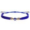 Multi-layer Boho Colorful Rice Beads Bracelet Unisex Blue Evil Eye Adjustable Braided Rope Friend Bangle Prayer Jewelry Gifts