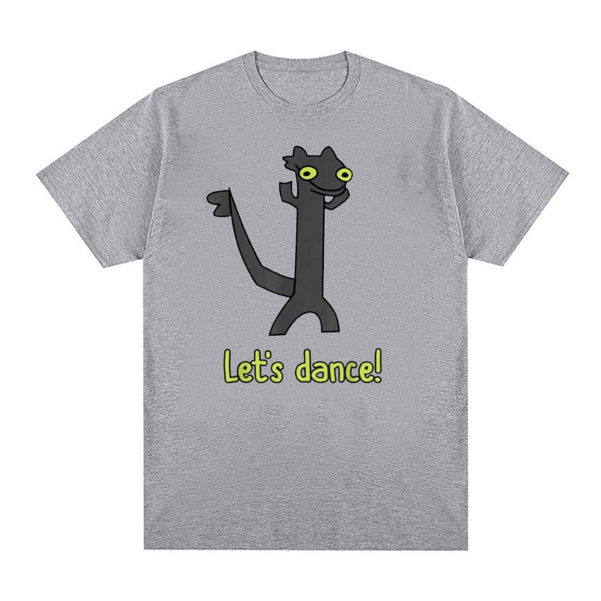 Toothless Dance Meme Lets Dance Meme T Shirt Unisex Women Fashion Retro Gothic Funny Tshirts Casual Cotton Oversized Tshirt Tops
