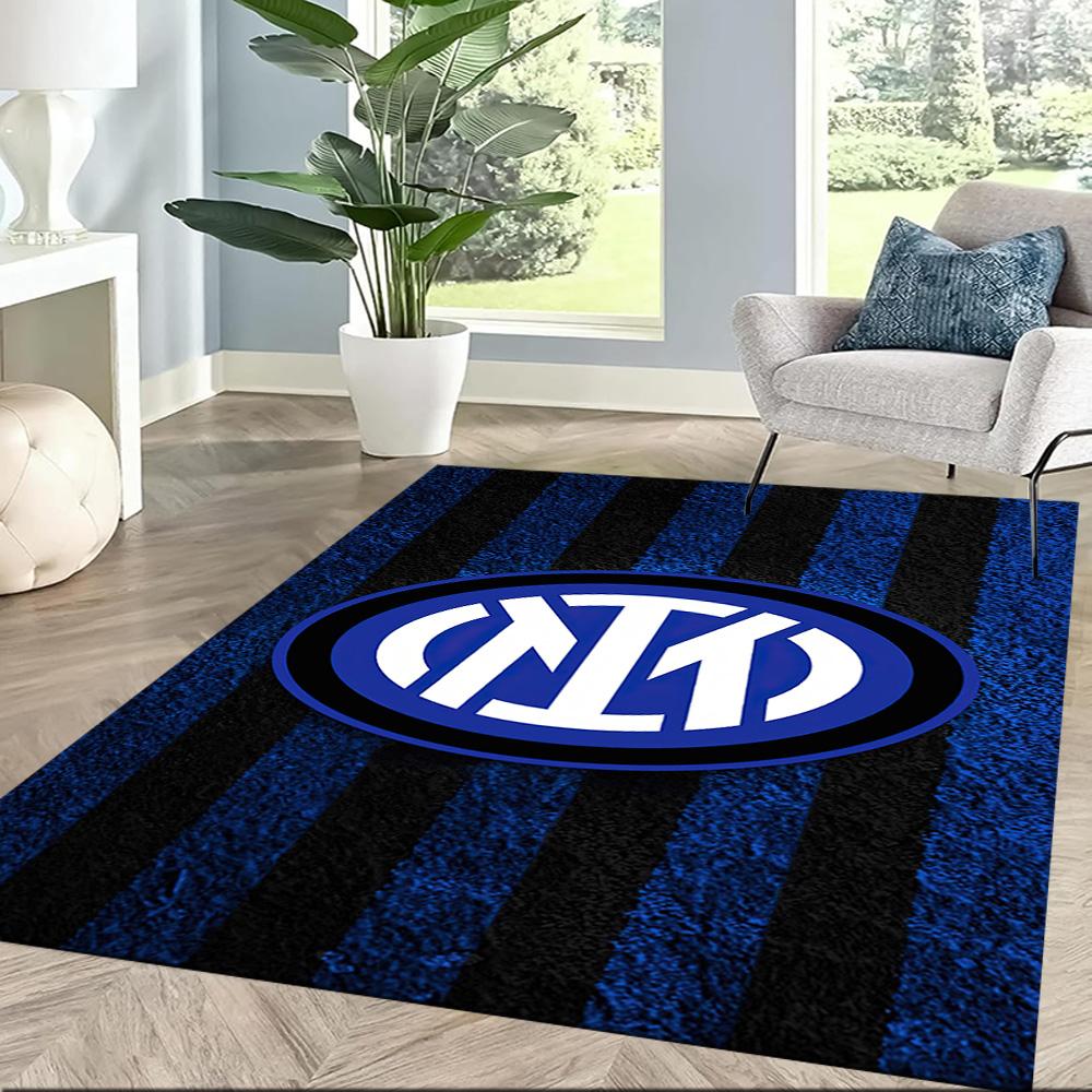 Inter Milan Area Rug Perfect For Kitchen Balcony Outdoor Game Room Antislip Carpet Anime Office Decor Gift For Festivals