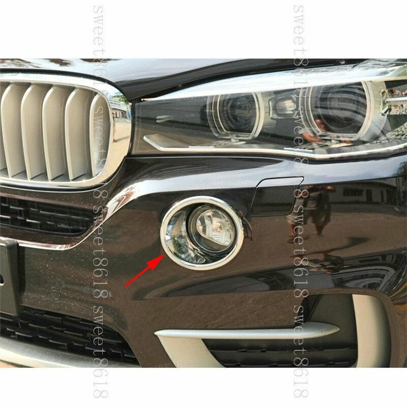 Для BMW X5 F15 2014-2018 Автомобильная передняя противотуманная фара Декоративное кольцо-накладка 2 шт.