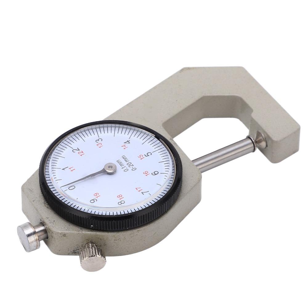 Pointer Display Thickness Micrometer 0-20mm Range Portable Thickness Meter For Fabrics