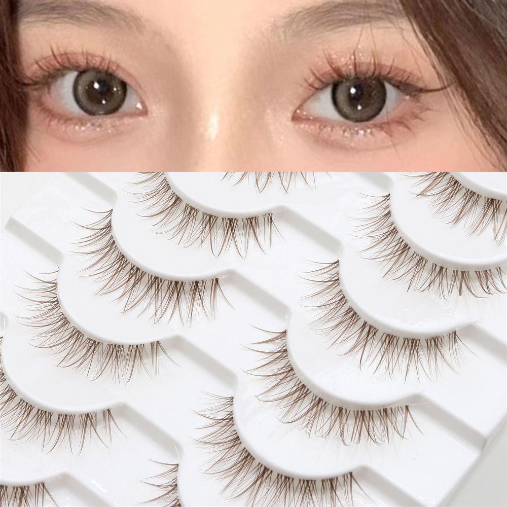 10 Pairs 3D Manga Lashes Natural Look Dramatic Anime Lashes Fashion Spiky Lashes  for Women