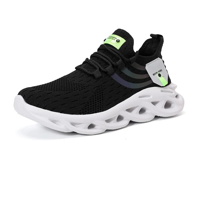 Мужские кроссовки для бега и ходьбы, модные повседневные кроссовки, дышащие спортивные, для спортзала, легкие мужские кроссовки, повседневная обувь