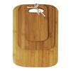 3 Piece Eco-Friendly Bamboo Cutting Board Set Lightweight Versatile Sizes Hand Grips Finger Grooves Kitchen Prep Board