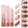 Pearlescent 4-Color Eyeshadow Pen Lazy Eye Shadow Stick Waterproof And Non Smudging Earth Color Highlighter Pen Simple and Easy To Use Eye Shadow Make