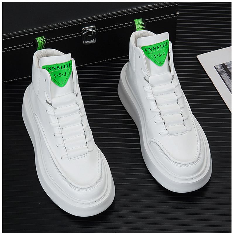 New Men Casual Sneakers Platform Ankle Boots High-top Thick Bottom Sneakers Male Outdoor Basketball Shoes Sport Trainers