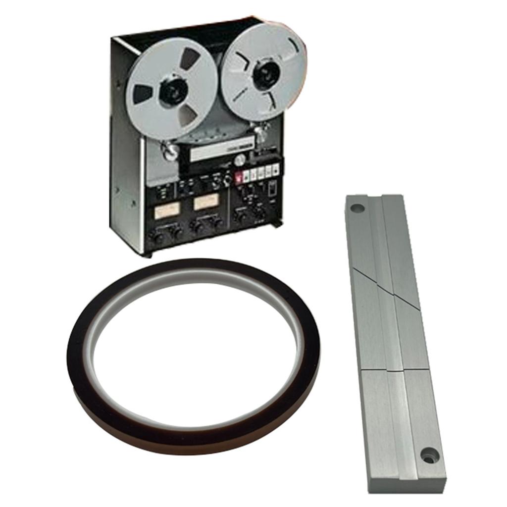 High Quality Aluminum Tape Splicing Block 1/4 10Inch Tape Splicing Set for Revoxsonido 1/4 10In Tape Durable& Reliable