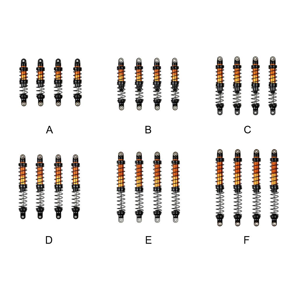 Black Aluminium Alloy Shock Absorber For 1/10 RC Truck Crawler SCX10 TRX4 Easy To Install