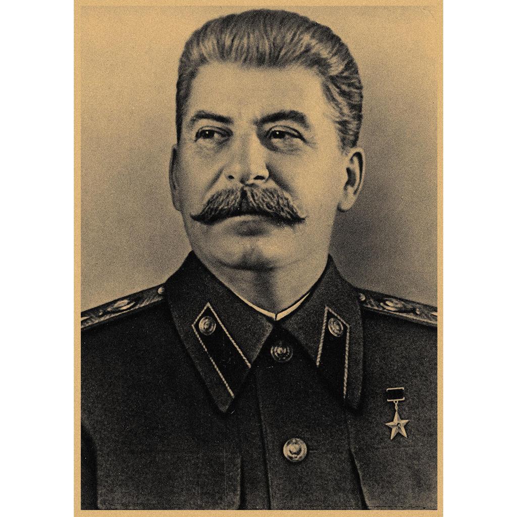 Red Revolution Retro Poster: Stalin, Lenin, Marx Soviet Era Wall Art 297