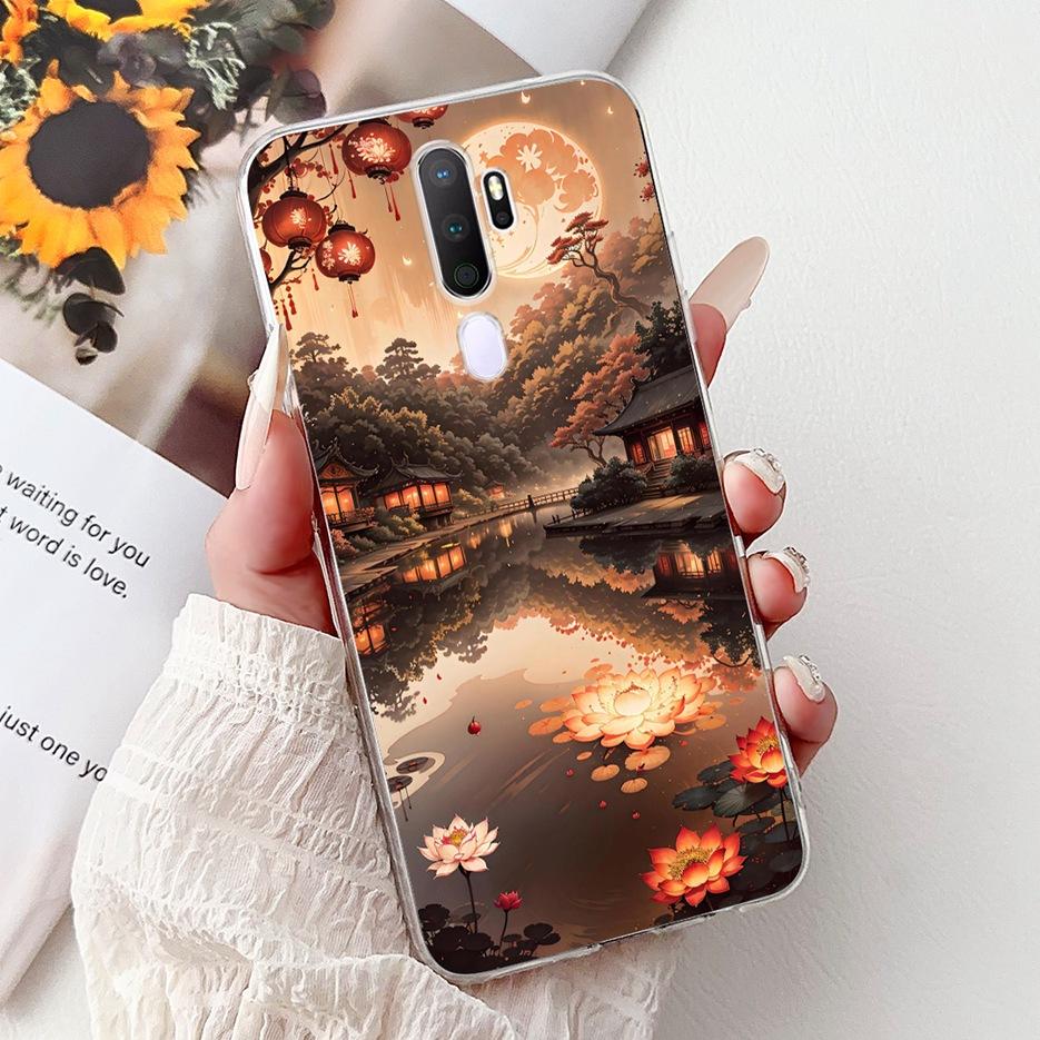 Чехол для Oppo A9 2020 Oppo A11x Новый Роскошный Расписной Чехол Ударопрочный Чехол для Телефона Для Oppo A5 2020 A92020 OppoA11x Мягкие Чехлы Сумки