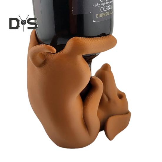 Такса держатель для бутылки вина PLA собака фигурка пивная бутылка дисплей стенд органайзер стойка для дома кухня бар обеденный стол украшение рабочего стола