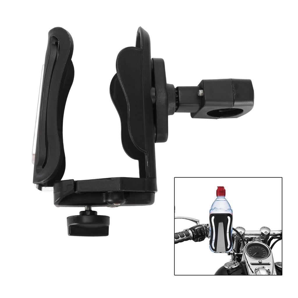 Регулируемый держатель для стакана на руль, кронштейн для крепления бутылки, 25 мм, серебристый, для мотоцикла