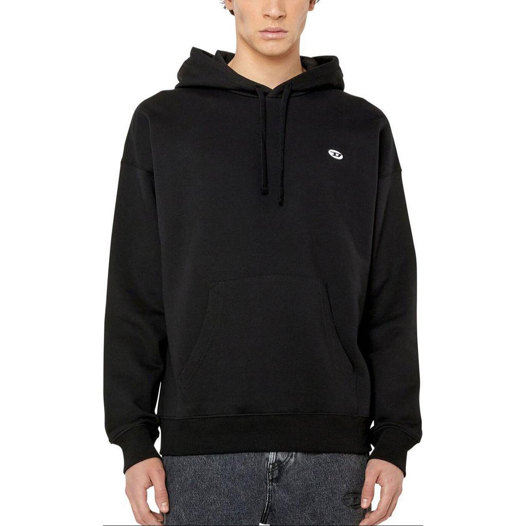 DIESEL Logo Embroidered Drawstring Hoodie A037860BKAF-9XX