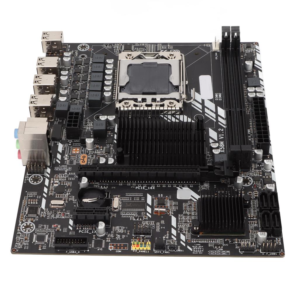Mining Mainboard ECC DDR3 Dual Channel Support All Series LGA1366 100M Network Interface 8 USB2.0
