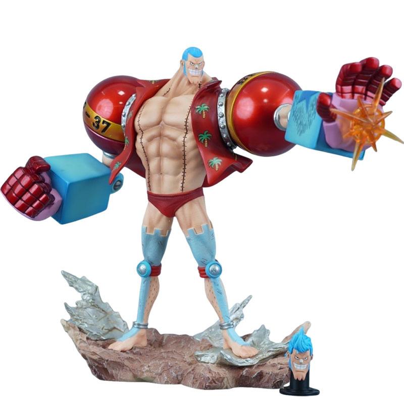 28.5 см Аниме One Piece Фигурка Действия One Pieces Фрэнки Фигурки Игрушки Манга Фигурка GK Статуя ПВХ Модель Украшение Подарок для Фанатов