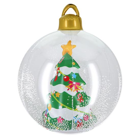 Yousheng уличный рождественский снежный шар надувной водонепроницаемый снеговик/рождественская елка/стиль Санта-Клауса гигантские большие шары рождественские украшения