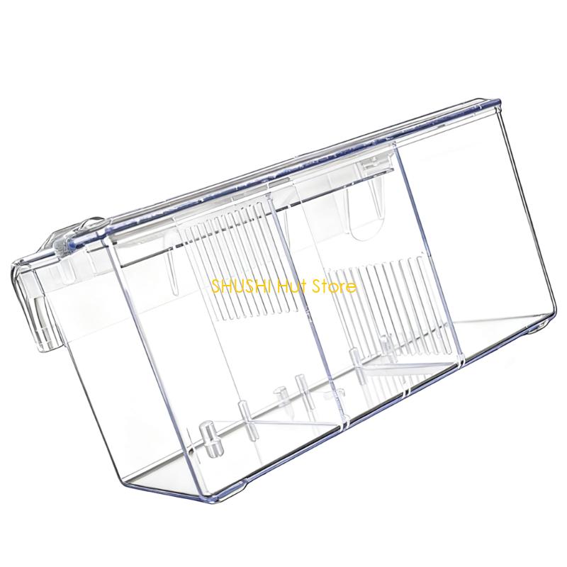 Fish Breeding Box Aquarium Hatchery Incubator Box External Mount for Newborns D57B