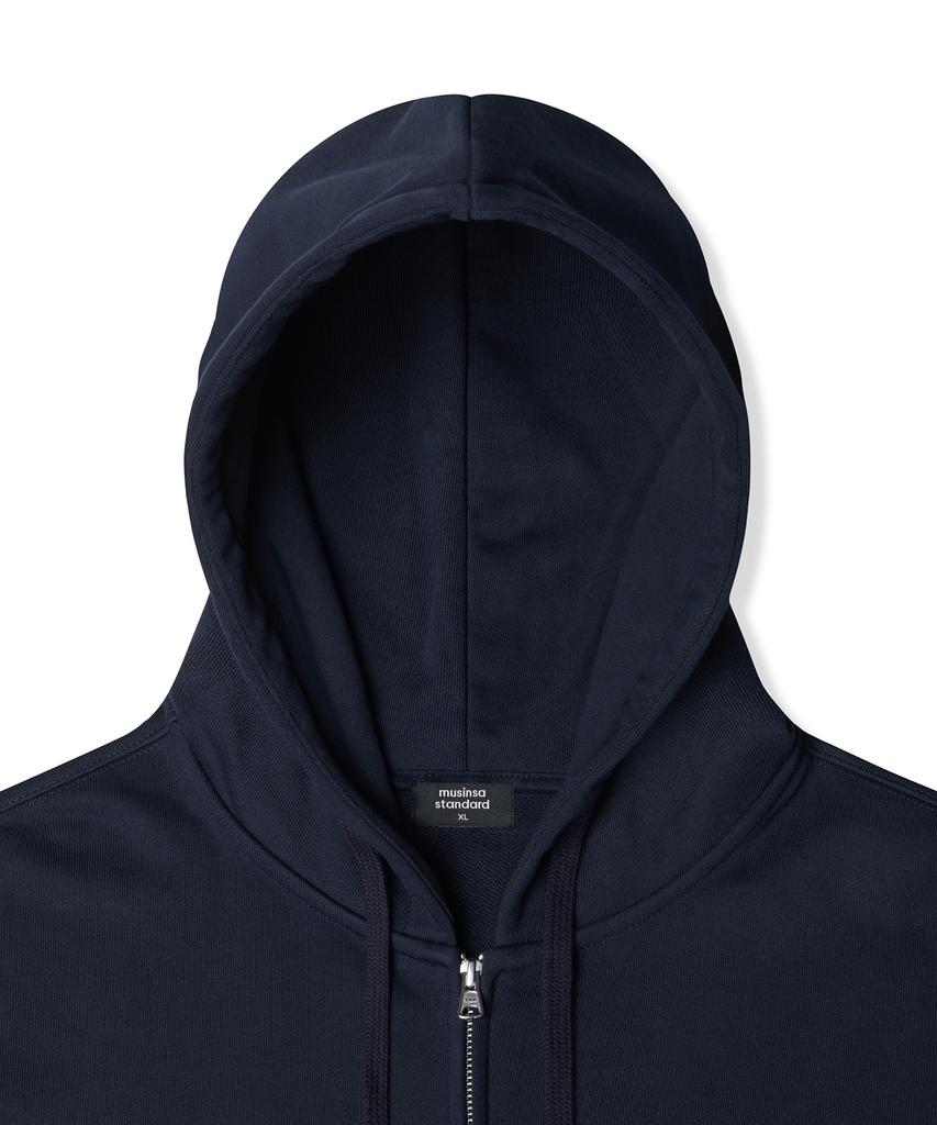 Musinsa Standard Heavyweight Oversized Hooded Sweat Zip-Up [Navy]
