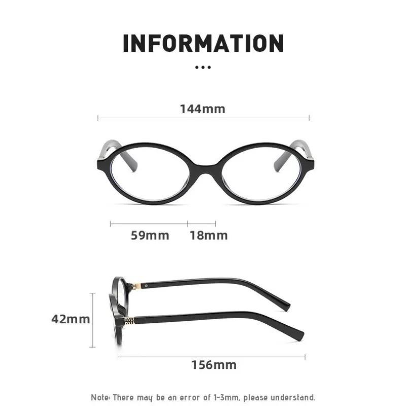 5pcs Oval Frame Reading Glasses For Women Men Black Leopard Color Anti Blue Light Presbyopic Glasses With Grade +1.0 To +4.0