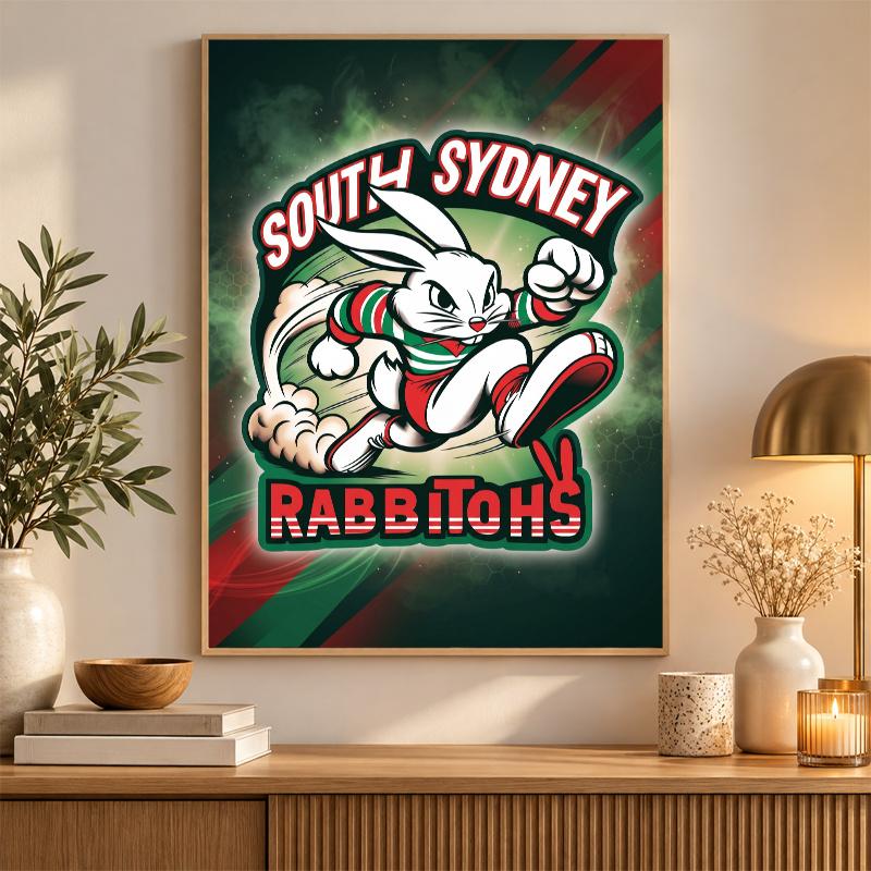 South Sydney Rabbitohs Diamond Painting Kit 5D Full Drill DIY Diamond Mosaic Wall Art Home Decor