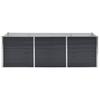 Garden Raised Bed Anthracite Grey 240 x 80 x 77 cm Galvanized Steel